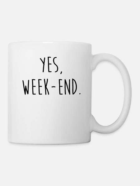 Yes week-end - Mug blanc - blanc