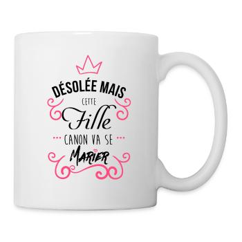 Fille canon - Mug blanc - blanc - Droite