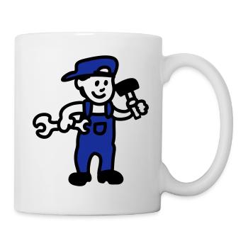 Handwerker - Tasse - Weiß - Rechts