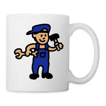 Handwerker 3 - Tasse - Weiß - Rechts