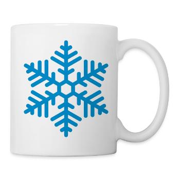 Schneeflocke - Tasse - Weiß - Rechts
