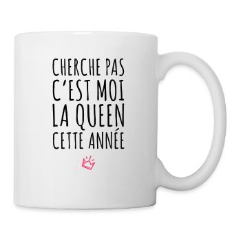 C'est moi la Queen - Mug blanc - blanc - Droite