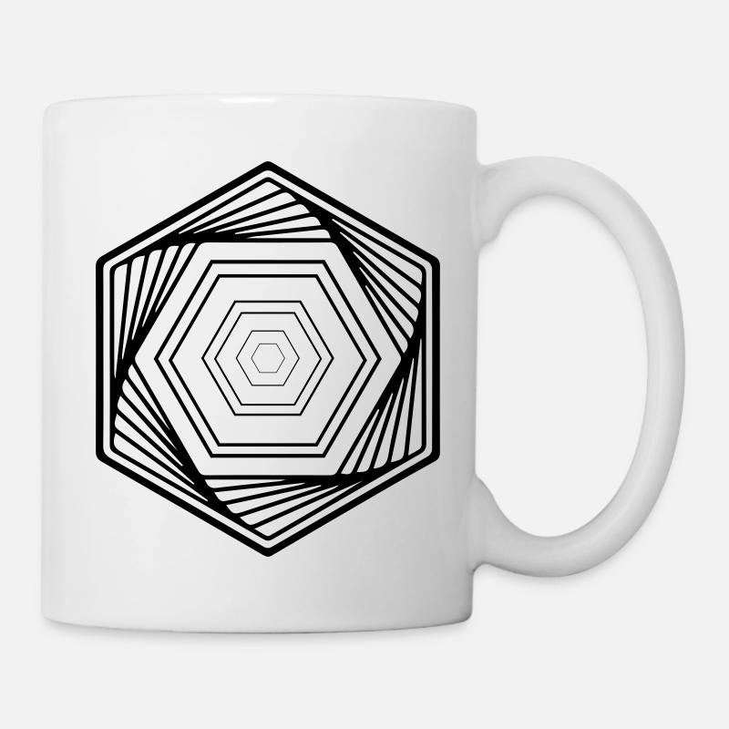 hexagon - Mug blanc - blanc