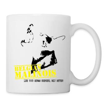 Malinois - Tasse - Weiß - Rechts