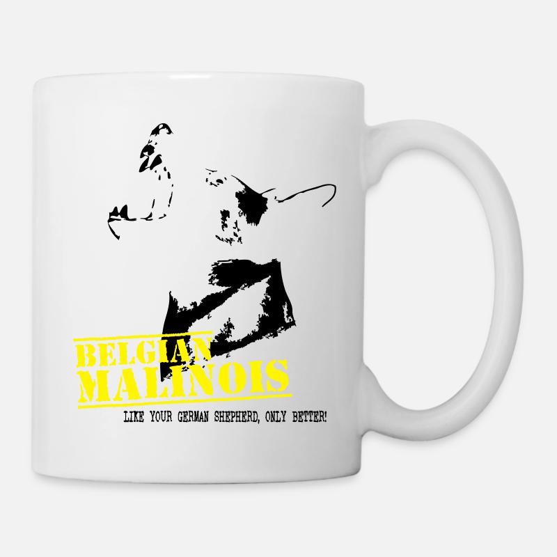 Malinois - Tasse - Weiß