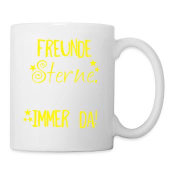 Freunde sind wie Sterne - Tasse - Weiß - Rechts