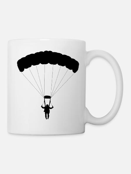 Fallschirm - Tasse - Weiß
