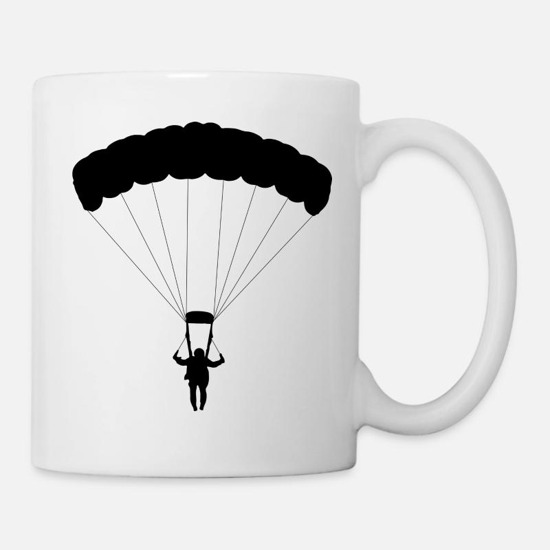 Fallschirm - Tasse - Weiß