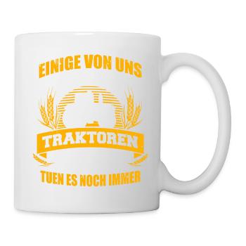 Landwirt Bauer Traktor Traktoren - Tasse - Weiß - Rechts