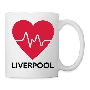 Herz Liverpool - Tasse - Weiß - Rechts