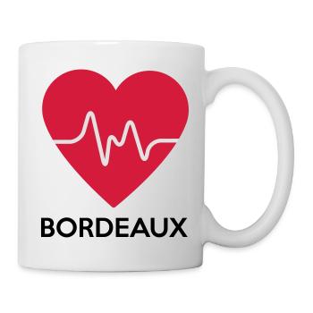 coeur de Bordeaux - Mug blanc - blanc - Droite