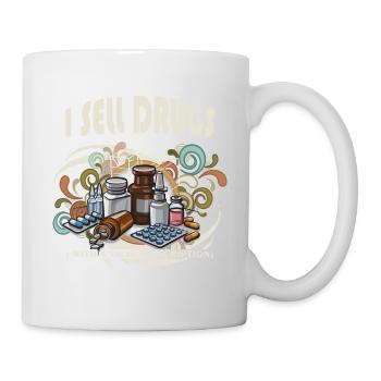 I sell drugs (with a valid prescription) - Mug - white - Right