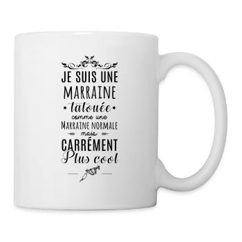 Marraine tatouée - Mug blanc - blanc - Droite