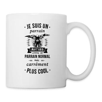 Parrain motard - Mug blanc - blanc - Droite