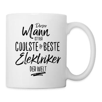 elektriker der Beste (s) - Tasse - Weiß - Rechts