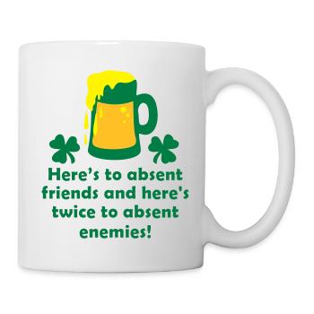 toast for st. patrick's beer mug - Mug - white - Right