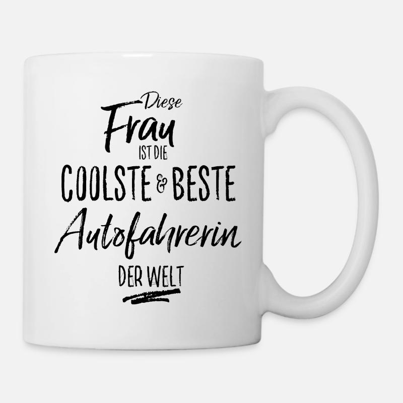 autofahrerin - die Beste (s) - Tasse - Weiß