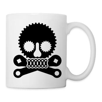 Bike Pirate - Tasse - Weiß - Rechts