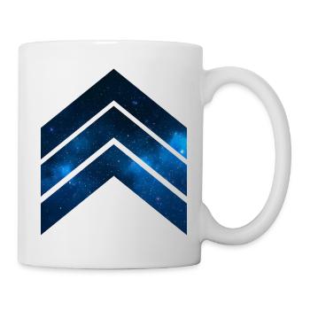 bleu Galaxy - Mug blanc - blanc - Droite