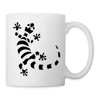 Gecko - Tasse - Weiß - Rechts