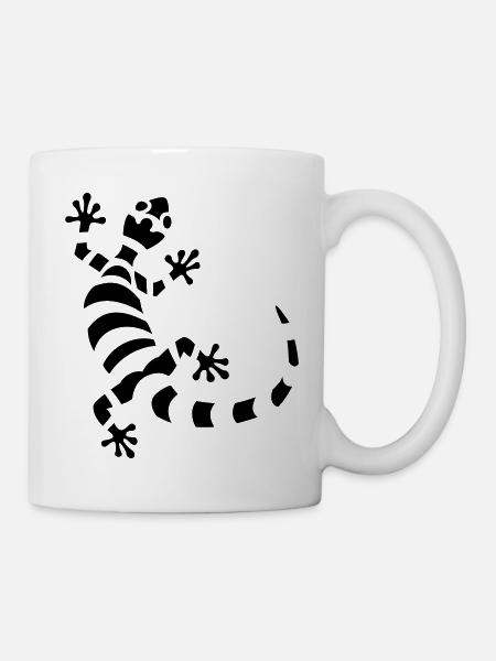 Gecko - Tasse - Weiß