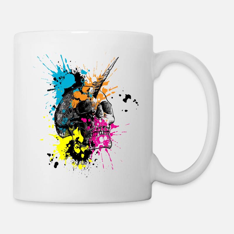 Unicorn Skull - Tasse - Weiß