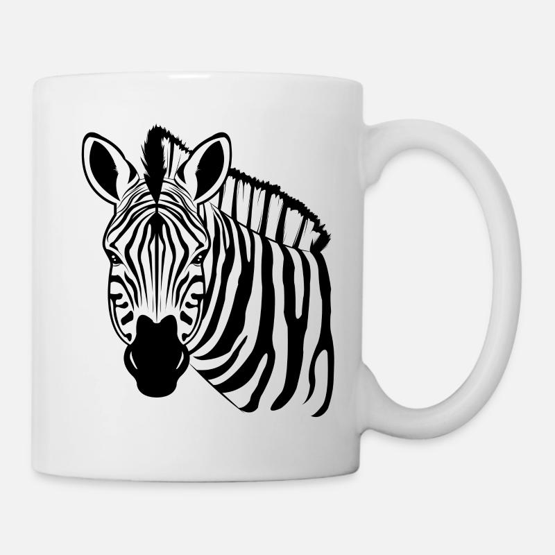 Zebra - Tasse - Weiß