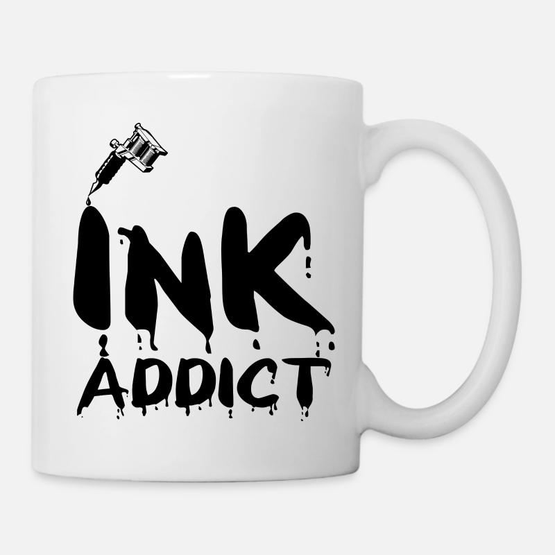 Tatouage / Tattoo: Ink Addict - Mug blanc - blanc