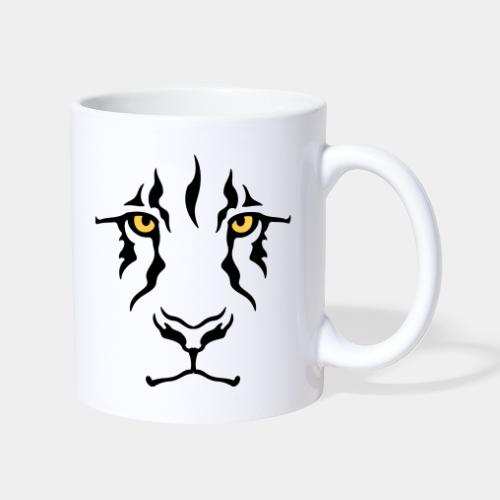 Le regard du lion - Mug blanc