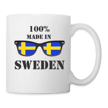 fabriqué en suède - Mug blanc - blanc - Droite
