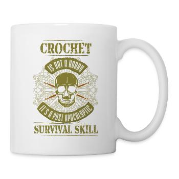Crochet - Crochet is not a hobby it's a post - Mug - white - Right
