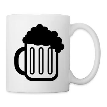Bierkrug (beer mug) 01.0 - Tasse - Weiß - Rechts