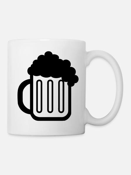 Bierkrug (beer mug) 01.0 - Tasse - Weiß