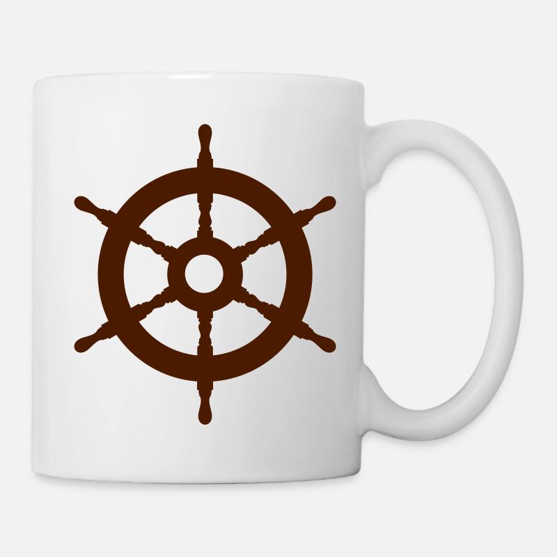 roue de bateau - Mug blanc - blanc