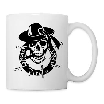 breizh pirate tete de mort crane skull - Mug blanc - blanc - Droite