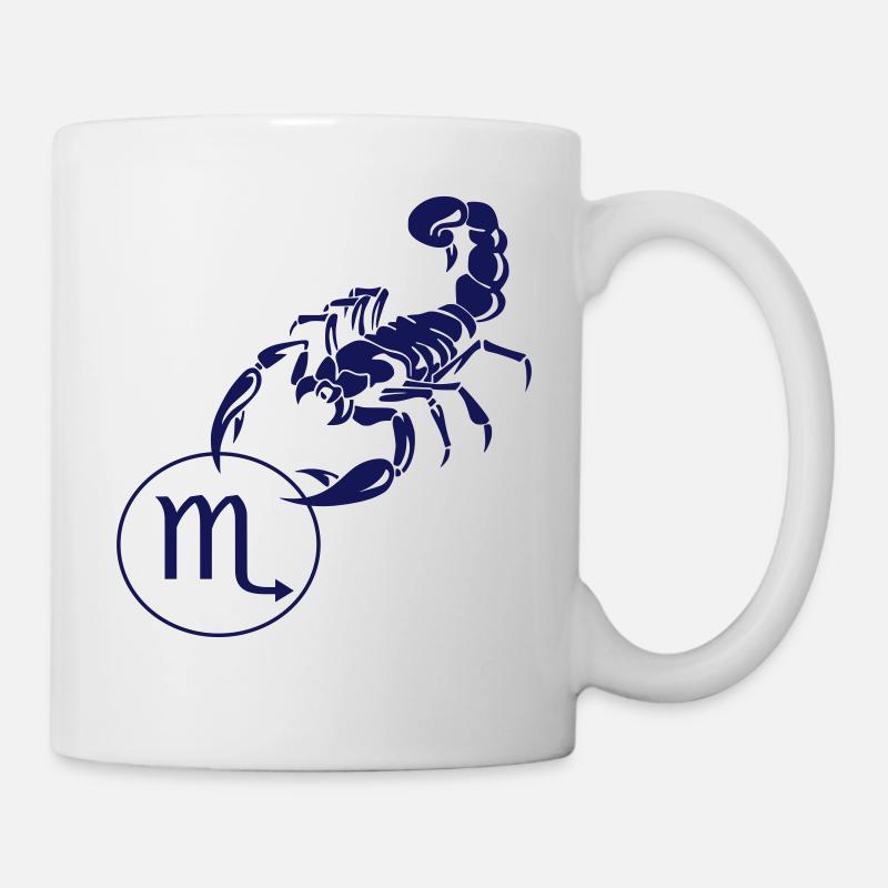 Sternzeichen Skorpion - Tasse - Weiß