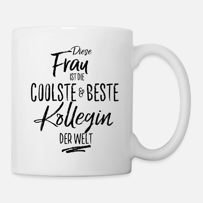 kollegin-schwarz - Tasse - Weiß