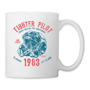 FIGHTER PILOT - fighter jet pilot motif - Mug - white - Right