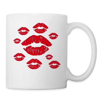 Kisses - Mug blanc - blanc - Droite
