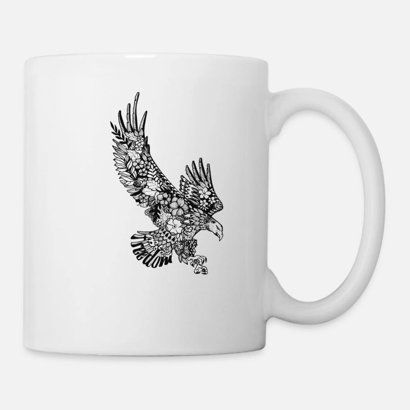 Freedom-Adler - Tasse - Weiß