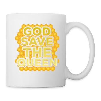 Bees - God Save The Queen - Mug - white - Right