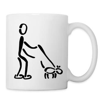 Gassi Hund - Tasse - Weiß - Rechts