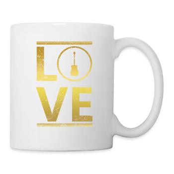 love calling profi king master guitar guitar aco - Mug - white - Right