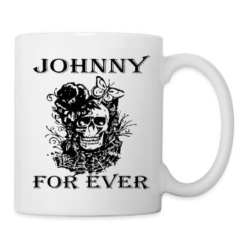 Johnny for ever - Mug blanc - blanc - Droite