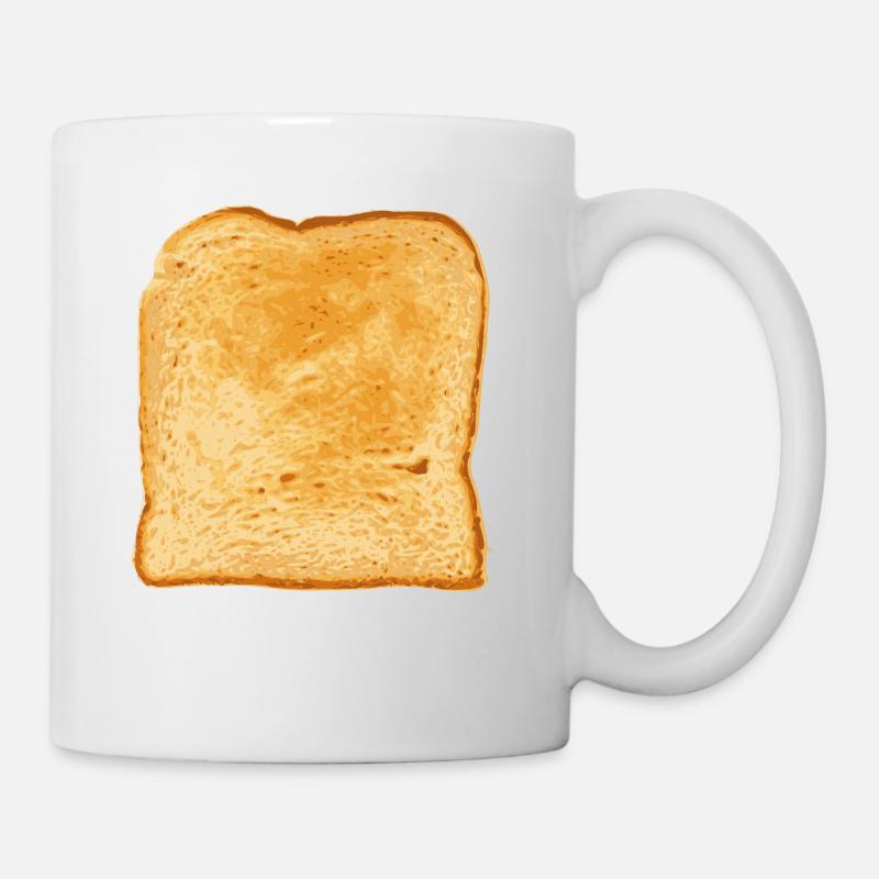 Toastbrot - Tasse - Weiß
