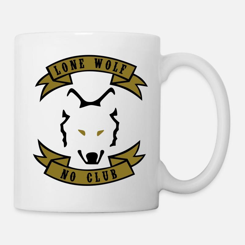 Lone wolf - No club - Mug - white