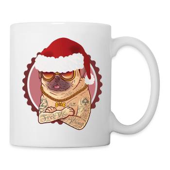 Pug dog christmas - Mug - white - Right