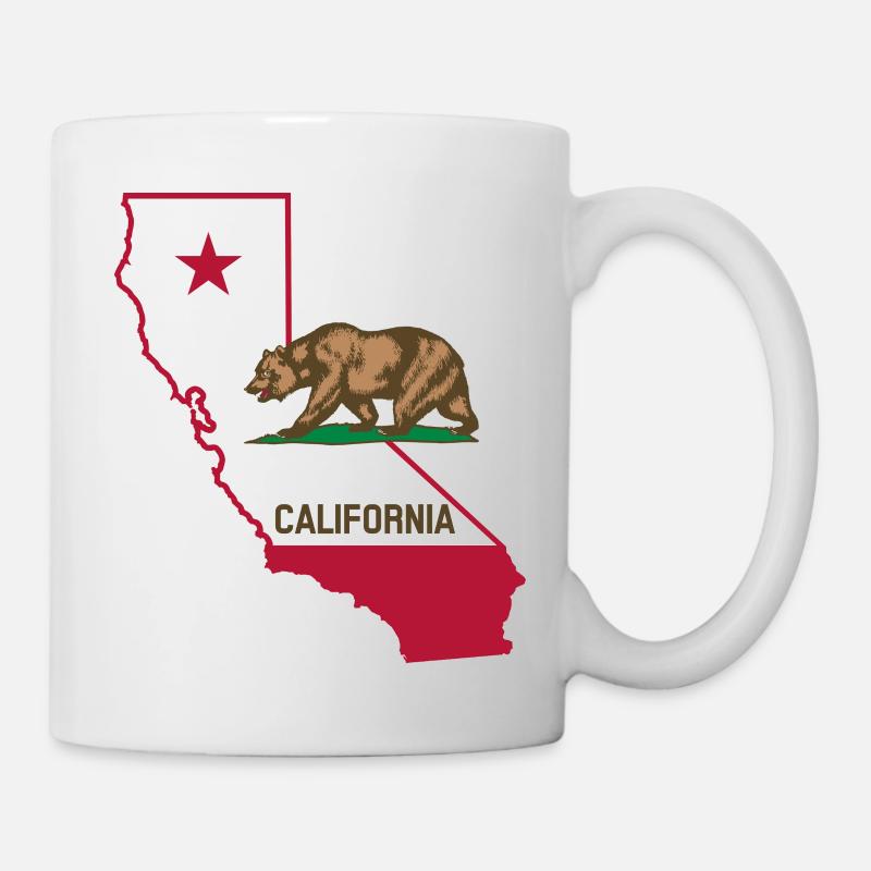 california - Tasse - Weiß