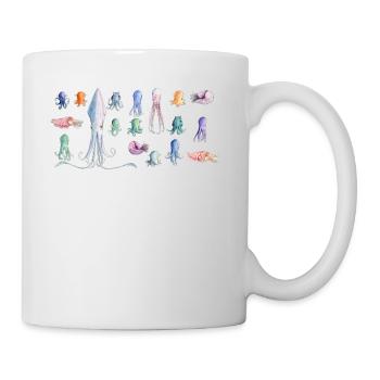 Oktopus rapport - Tasse - Weiß - Rechts