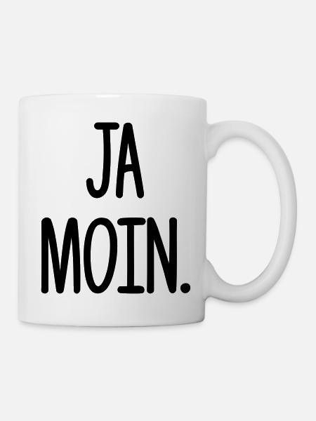 Moin Moin, Lustiges Ja Moin Hamburg Hafen Geschenk - Tasse - Weiß